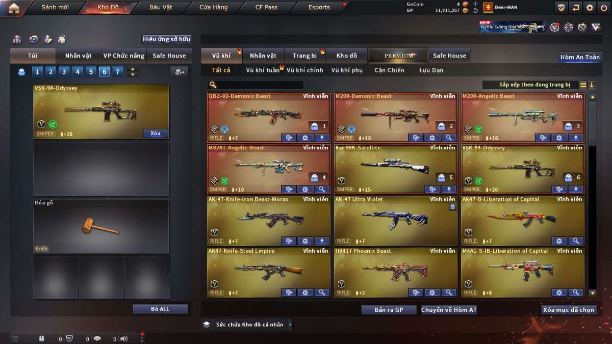 shop acc cf uy tin gia re